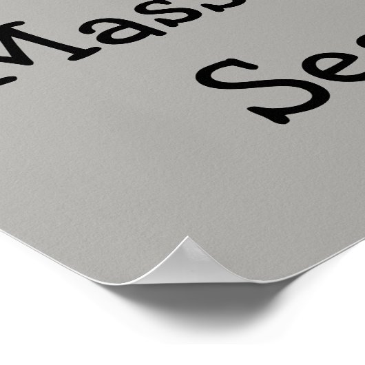 Poster Shh émoji (Coin)