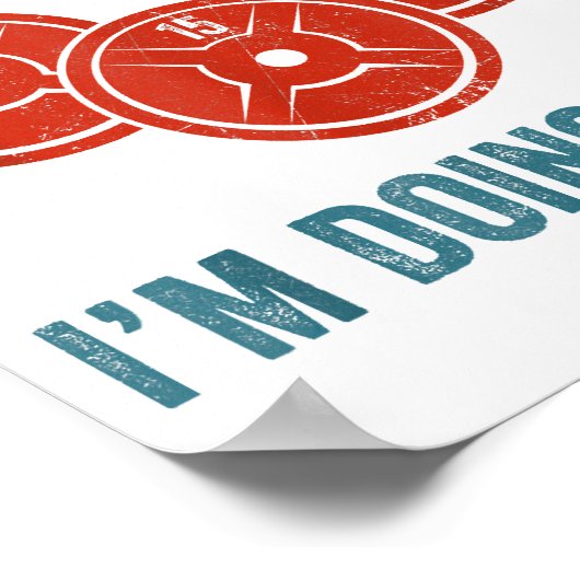 Poster Shhh I'm Doing Math Weight Lifting Gymer Gym Dea (Coin)