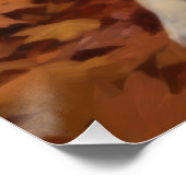 Poster Shib Inu en automne Leaves automne Inspire (Coin)