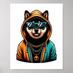 Poster Shiba Inu dans le Sweat - shirt à capuche Streetwe