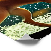 Poster Shiba Inu dans l'espace (Coin)