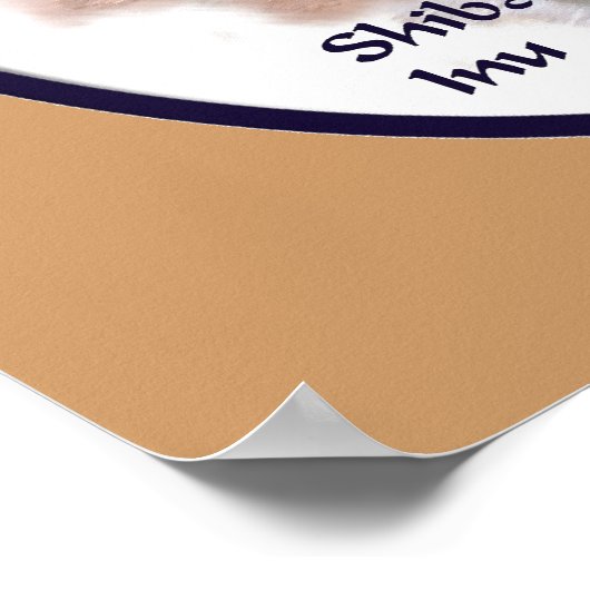 Poster Shiba Inu Imprimer (Coin)