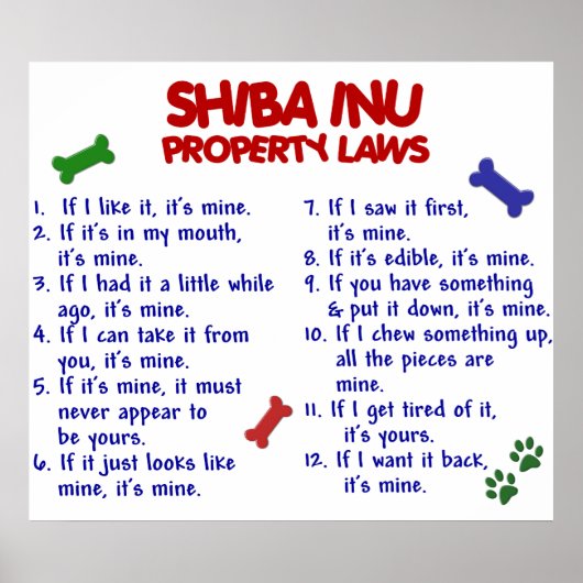 POSTER SHIBA INU PL2 (Devant)