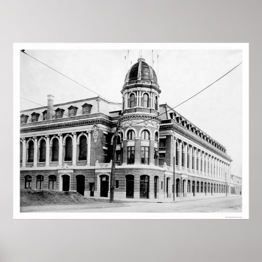 Poster Shibe Park Baseball 1913 (Devant)