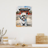 Poster Shih Tzu - Art Chien Imprimer (Cuisine)