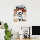 Poster Shih Tzu - Art Chien Imprimer (Bureau à domicile)
