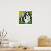 Poster Shih Tzu Art Print on Canvas (Cuisine)