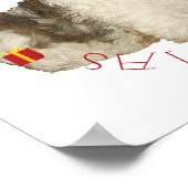 Poster Shih Tzu chiot premier Noël (Coin)