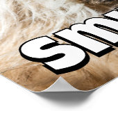 Poster Shih tzu yawning laughing smile text customize (Coin)