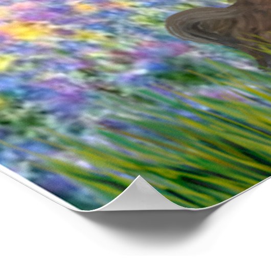 Poster Shih Tzus (trois) - Jardin (Coin)