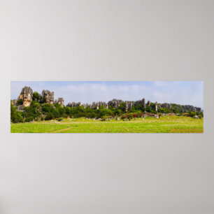 Poster Shilin pinnacles Forêt de pierre - Yunnan, Chine, 