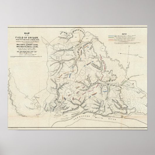 Poster Shiloh, Tennesse (Devant)