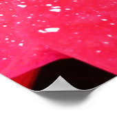 Poster Shimmer Star Surprise Poinsettia vacances Florale (Coin)