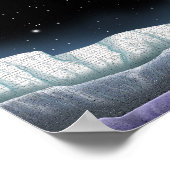 Poster Shimmering galaxy as seen from a planet. (Coin)