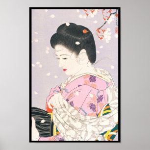 Poster Shimura Tatsumi Cinq figures de la beauté moderne