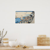 Poster Shinagawa : départ d'un Daimyo (Cuisine)