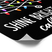 Poster Shine Bright Like A Call Light Funny Nurse Christm (Coin)