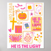 Poster Shine With The Light Of Jesus Christian Halloween (Devant)