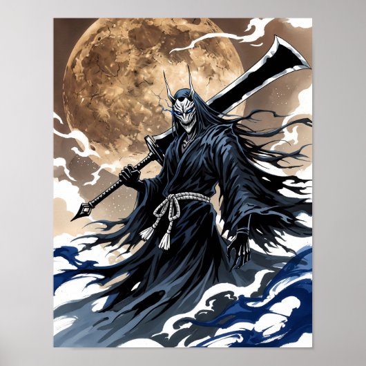 Poster Shinigami Sumi-e Art (Devant)