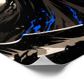 Poster Shinigami Sumi-e Grunge Art (Coin)