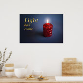 Poster Shining candle (Cuisine)