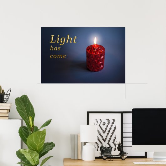 Poster Shining candle (Bureau à domicile)