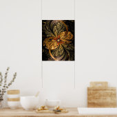Poster Shining Leaves Fractal (Cuisine)