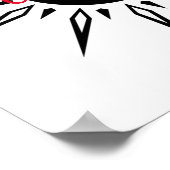 Poster Shining Sun Crescent Moon (Coin)