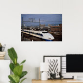 Poster Shinkansen ou Bullet Train, Kyoto, Japon (Bureau à domicile)
