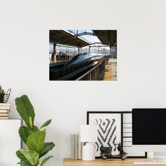Poster Shinkansen série 500 新 幹 train 線 (Bureau à domicile)