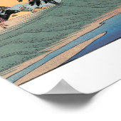 Poster Shinmachi, Japon. L'arrière - plan du mont Fuji. (Coin)