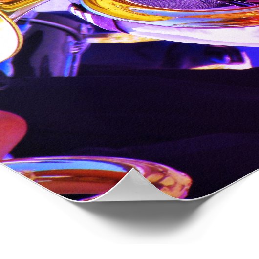 Poster Shiny Tuba Slanted Perspective Brass Band (Coin)