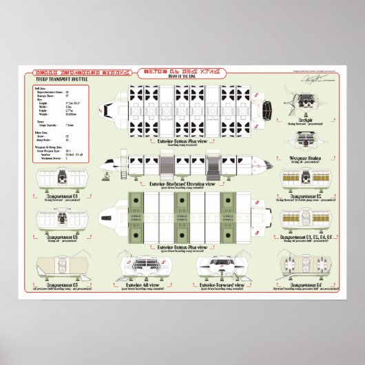 Poster Ships of the Fleet Troop Transport Ref. Chart (Devant)