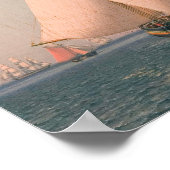Poster Ships under sail in a mild breeze (Coin)