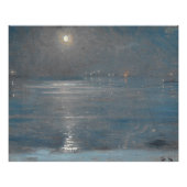 Poster Ships with lanterns at sea, Peder Severin Krøyer (Devant)