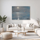 Poster Ships with lanterns at sea, Peder Severin Krøyer