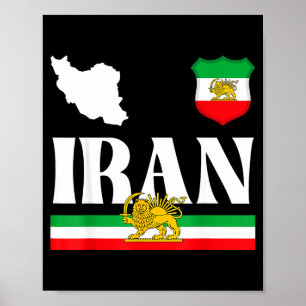 Poster Shir o khorshid iran, lion et soleil, perse