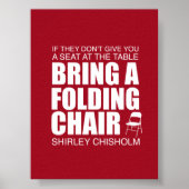 Poster Shirley Chisholm Chaise pliante (Devant)