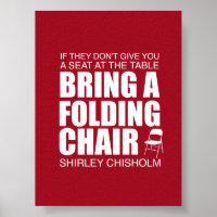Shirley Chisholm Chaise pliante