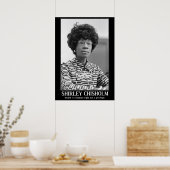 POSTER SHIRLEY CHISHOLM - CITATION D'HISTOIRE NOIRE (Cuisine)