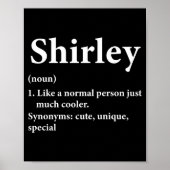Poster Shirley Name Definition Funny D  (Devant)