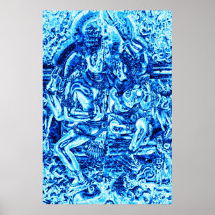 Poster Shiva et étreinte de Shakti