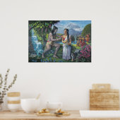 Poster Shiva et Parvati - Le couple tout Auspicious (Cuisine)