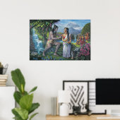 Poster Shiva et Parvati - Le couple tout Auspicious (Bureau à domicile)