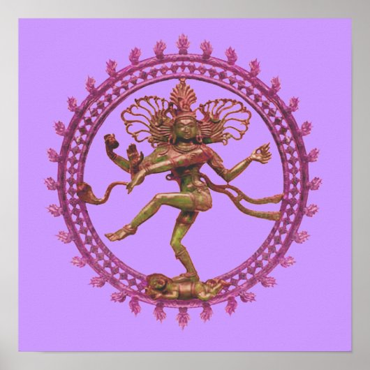 Poster Shiva (Nataraja) la danseuse cosmique (Devant)