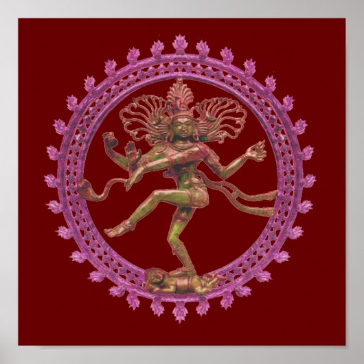 Poster Shiva (Nataraja) la danseuse cosmique (Devant)