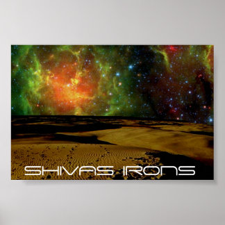 Poster shivas irons couleurs de l'espace