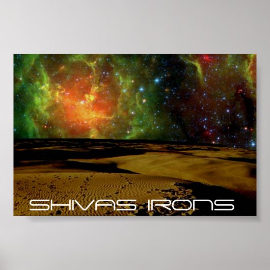 Poster shivas irons couleurs de l'espace (Devant)