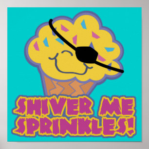 Poster Shiver Me Saupouille Pirate Cupcake
