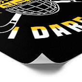 Poster Shoot At Me I Dare You Field Hockey Player  (Coin)